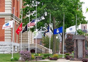 Flags at half mast_CourtHouse