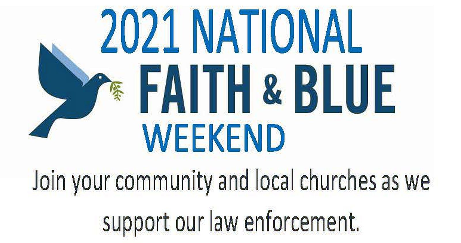 Community Invite to Faith & Blue Event Sunday at County Sheriff’s