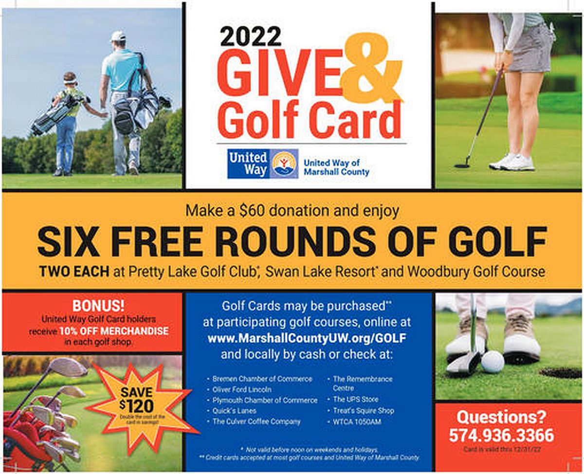 UNITED WAY OF MARSHALL COUNTY ‘GIVE & GOLF CARDS” ON SALE NOW WTCA